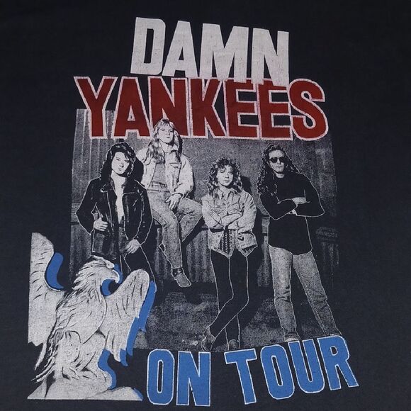 Vintage Damn Yankees On Tour Graphic T-Shirt - Picture 2 of 7